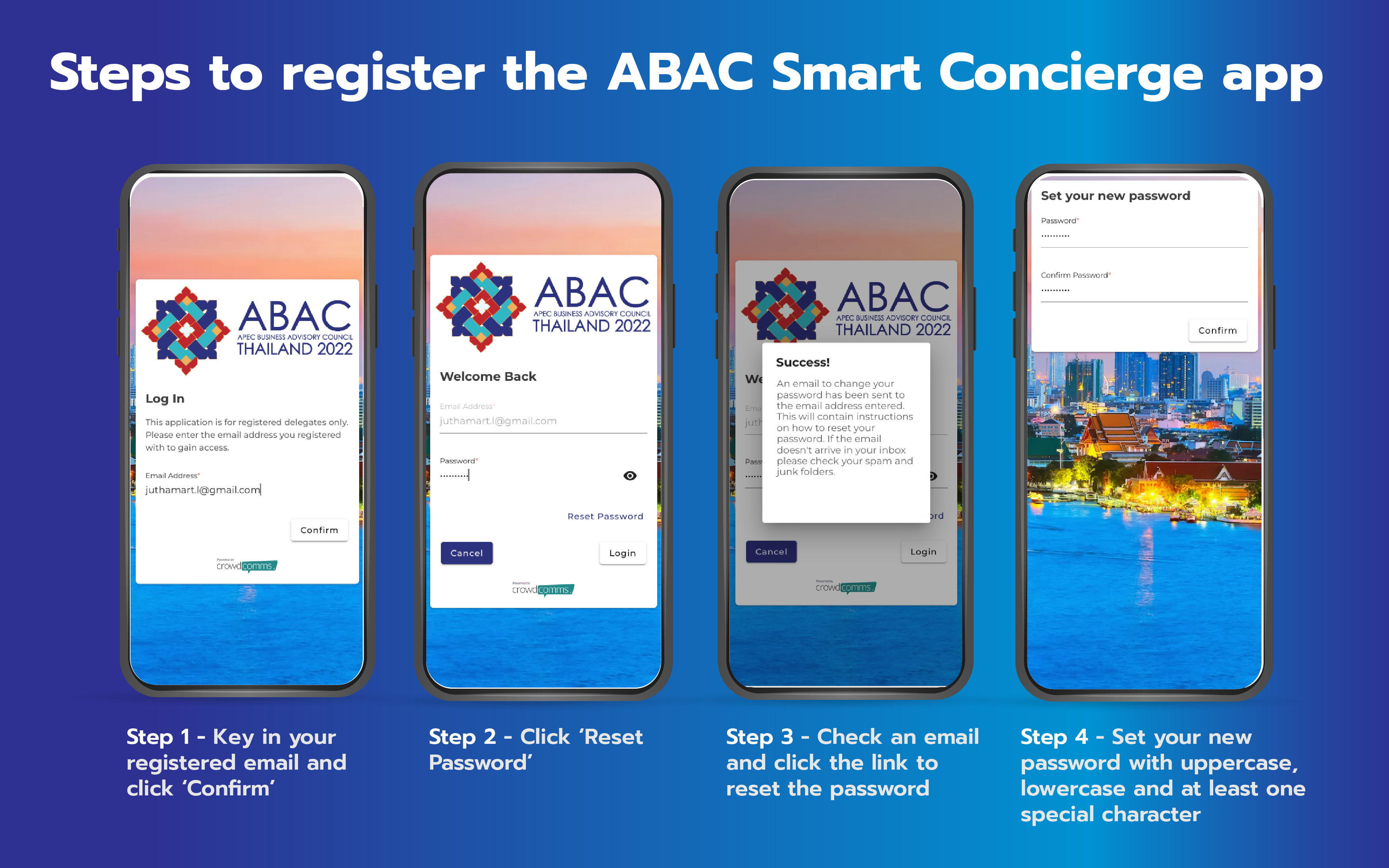 how to log in the ABAC app